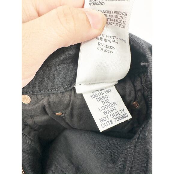 Mother The Looker Mid Rise Skinny Not Guilty Black Jeans Size 26 NWT - Picture 8 of 11